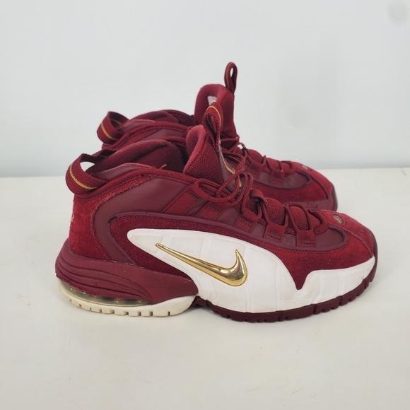 Nike Air Max Penny 1 House Party Sneakers 6 Youth 7.5 Women Shoes Team Red White - Picture 8 of 15